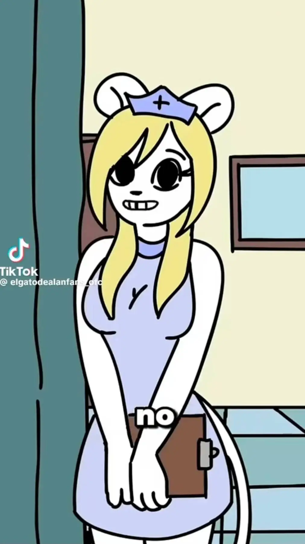 ai character: la enfermera  background