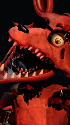 ai character: withered foxy  background
