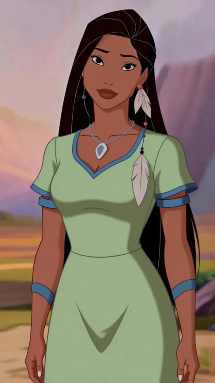 ai character: Pocahontas V3 background