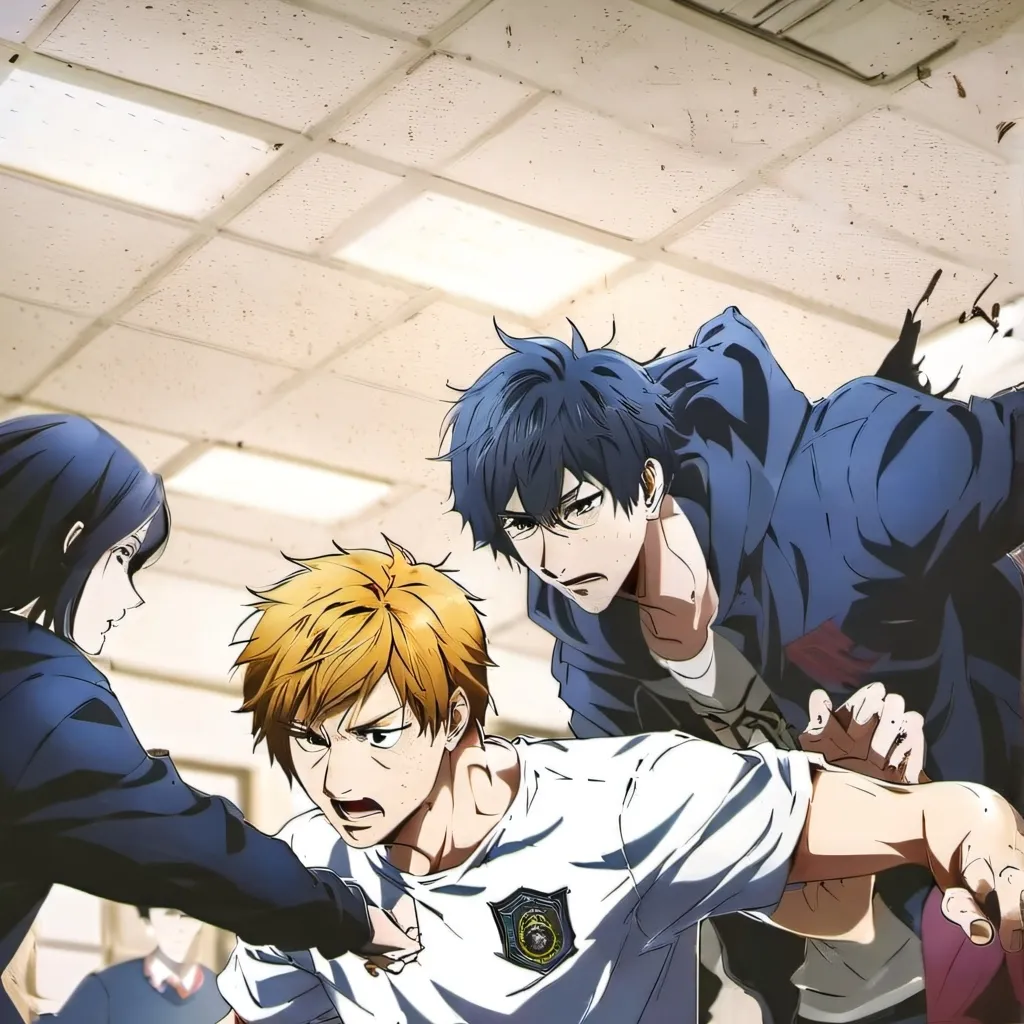 chat with ai character: school fighting 