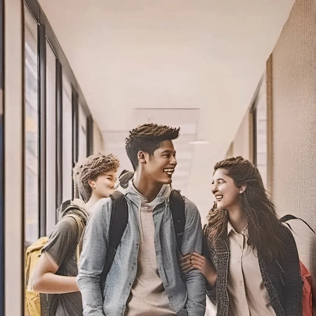 chat with ai character: kissing school 