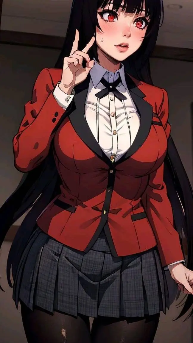 ai character: 🩸Yumeko 🩸 background