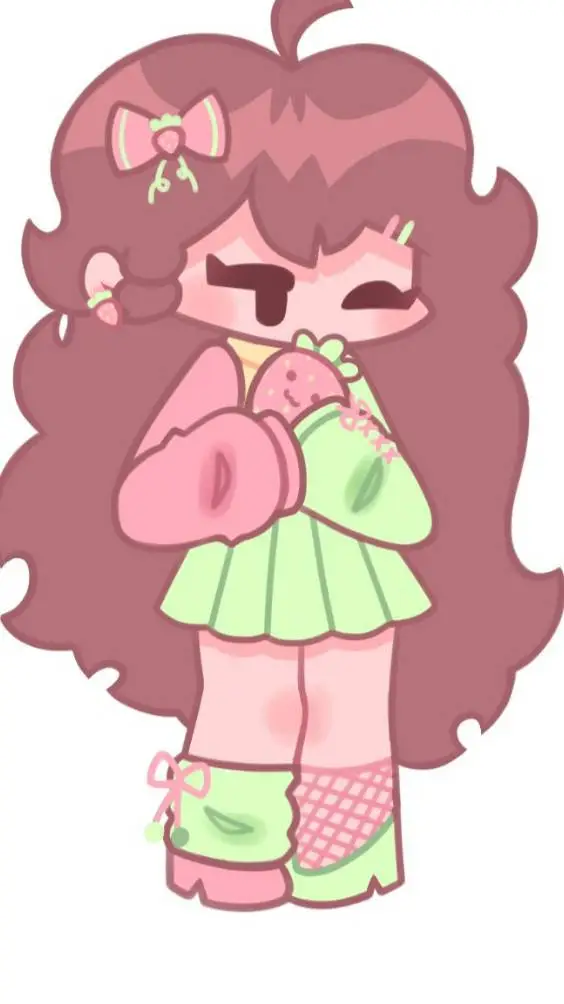 ai character: Strawbarry GF🍓❤️❤️ background