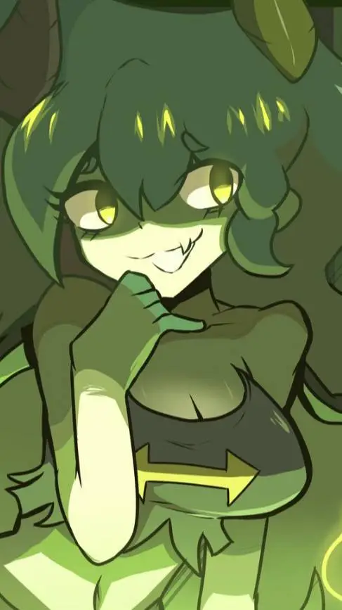 ai character: Week 2! GF 💚🖤💚 background