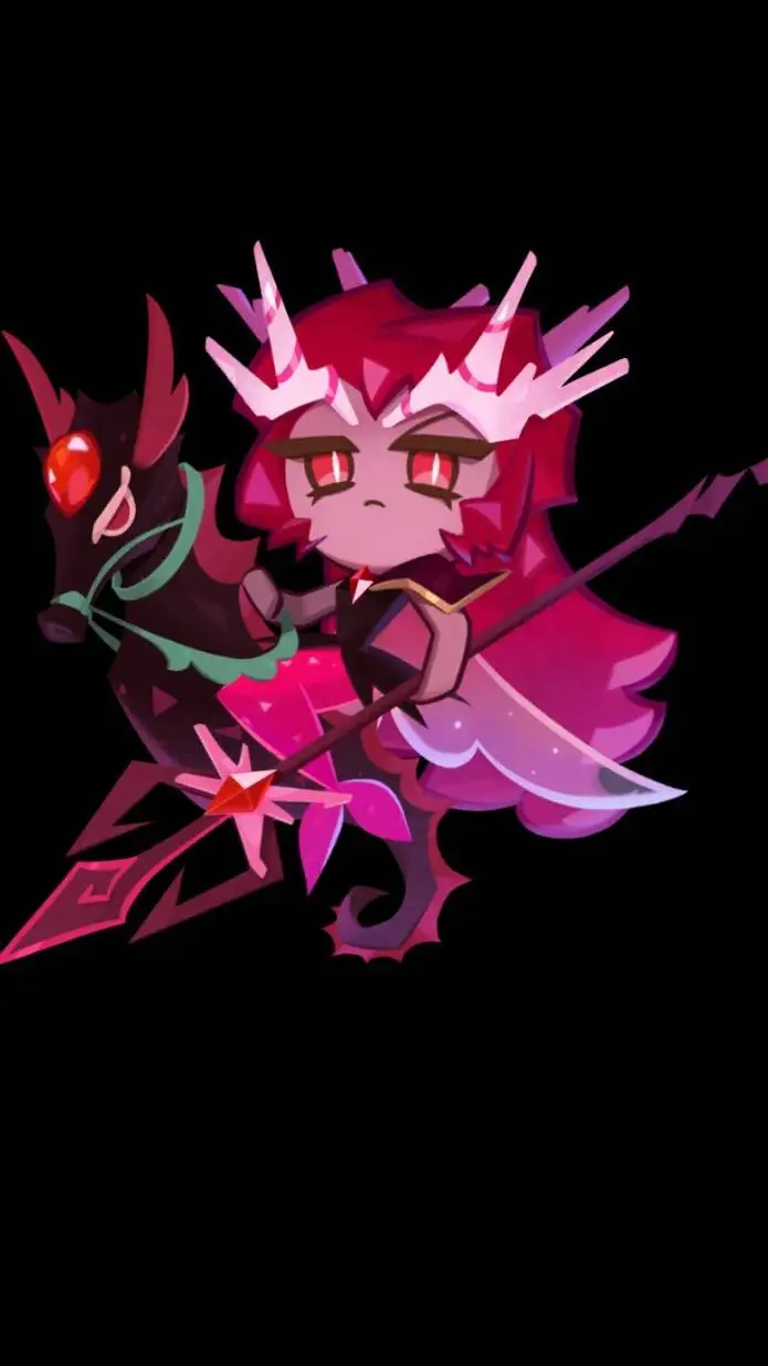 ai character: Crimson Coral 🪸🍪 background