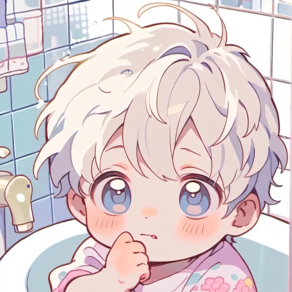 chat with ai character: Bathroom baby