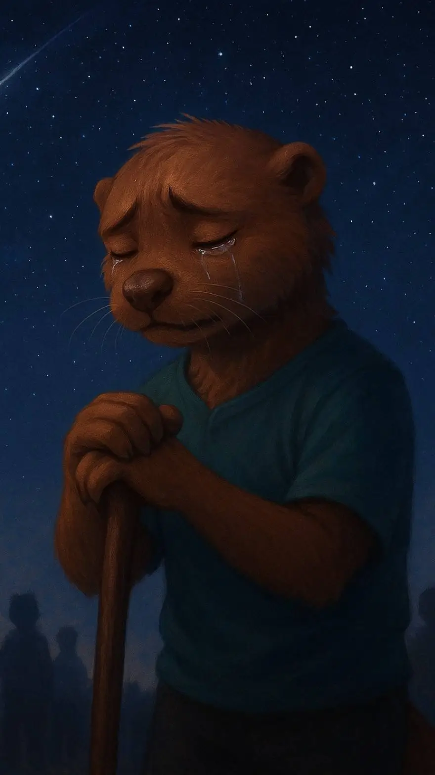 ai character: Ripple the otter  background