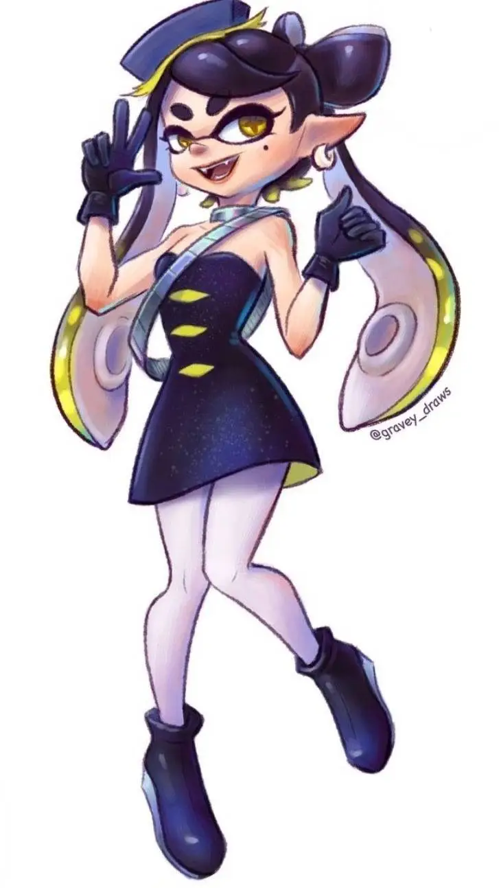 ai character: Callie cuttlefish  background