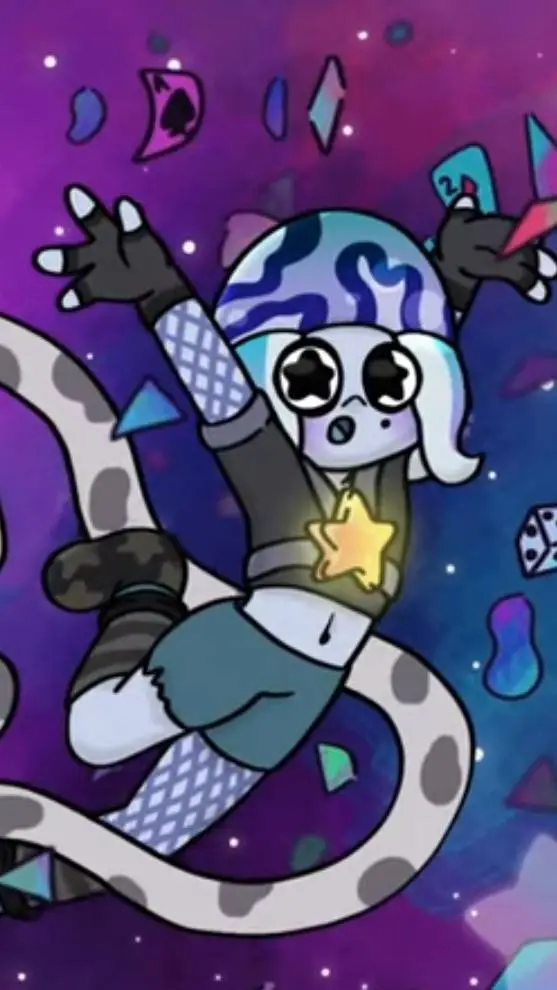 ai character: Snowfake the octo background