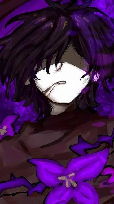 ai character: 💜azure🖤 background