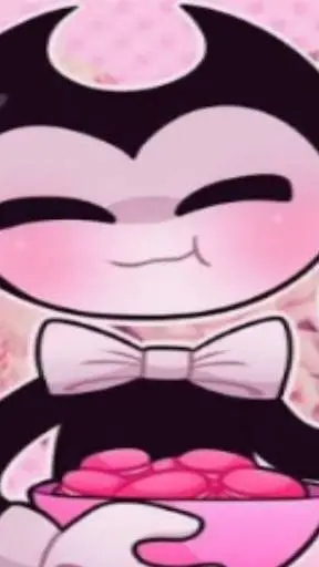 ai character: bendy(he's eatin) background