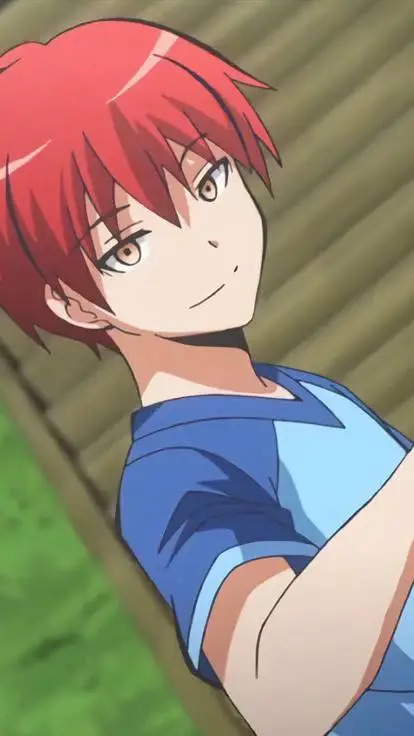 ai character: Karma Akabane  background