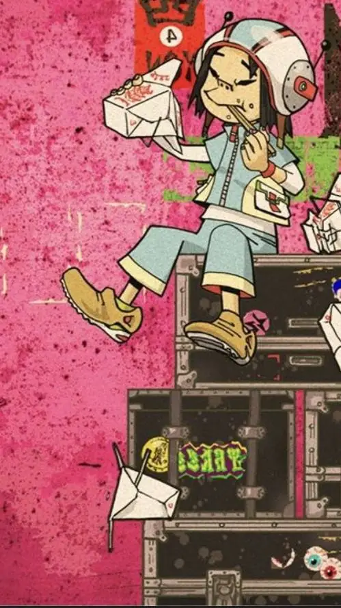 ai character: noodle (fase 1) background
