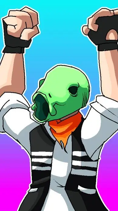 ai character: phill hotlinemiami background