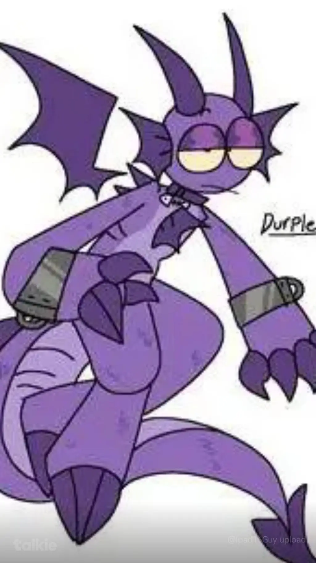 ai character: Durple background