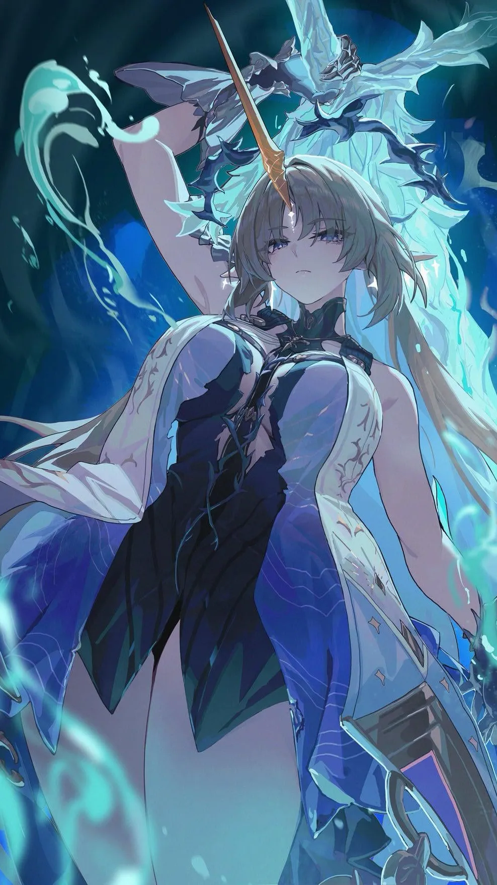 ai character: Fleurdelys background