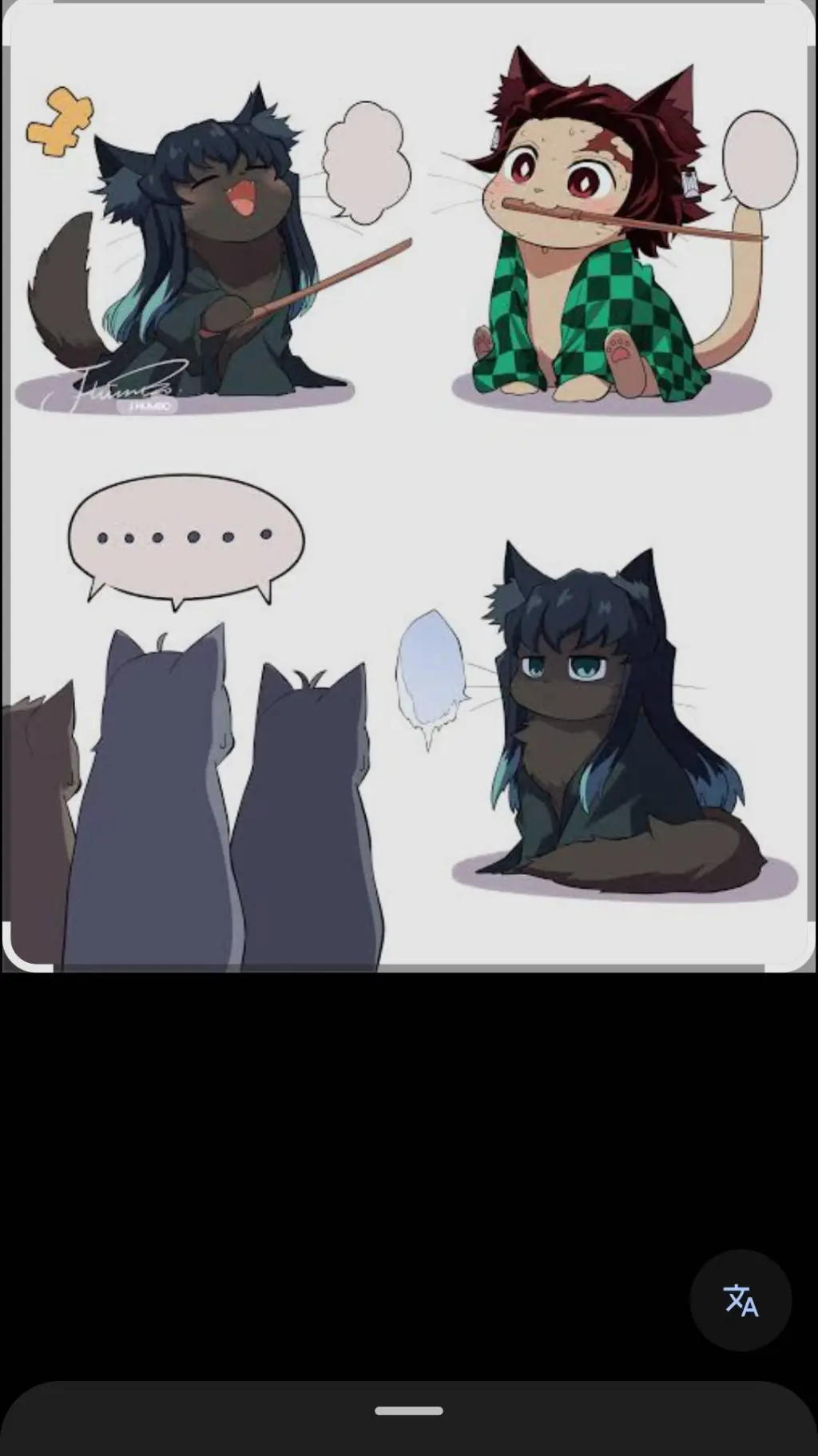 ai character: hashiras+animals1 background