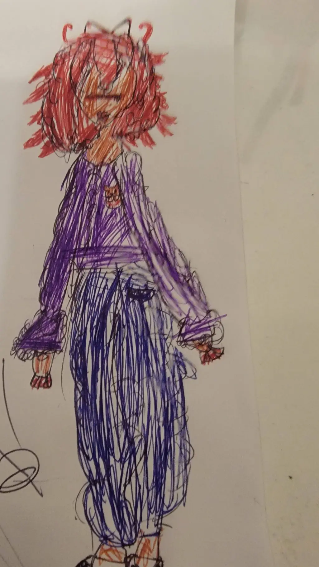 ai character: Cici<my drawing> background