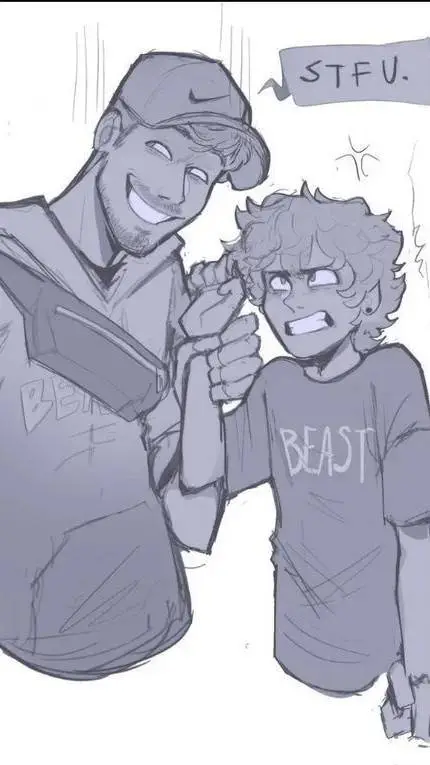 ai character: Mr Beast x Karl background