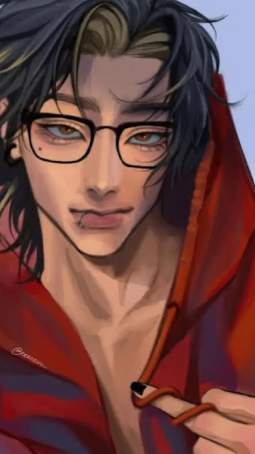 ai character: Aaron°•°.. background