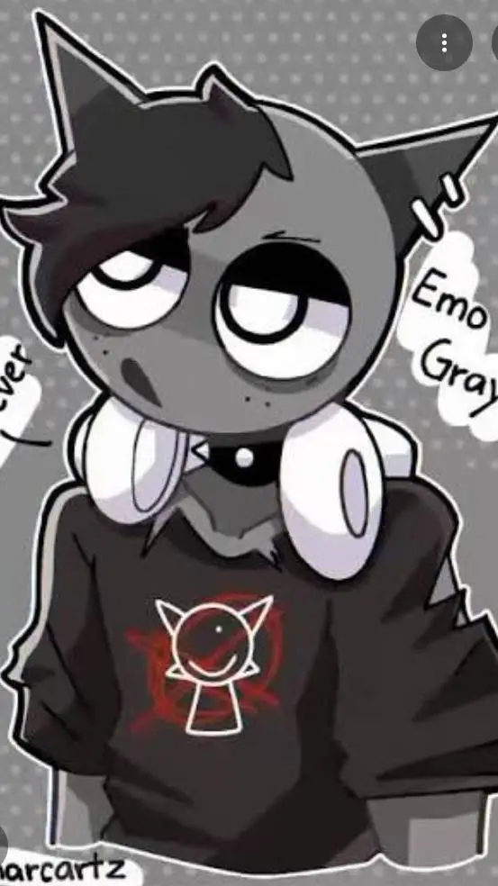 ai character: Gray background