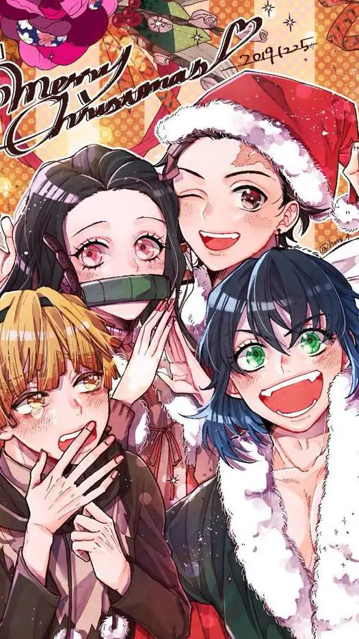 ai character: christmas kny⛄🕯️ background