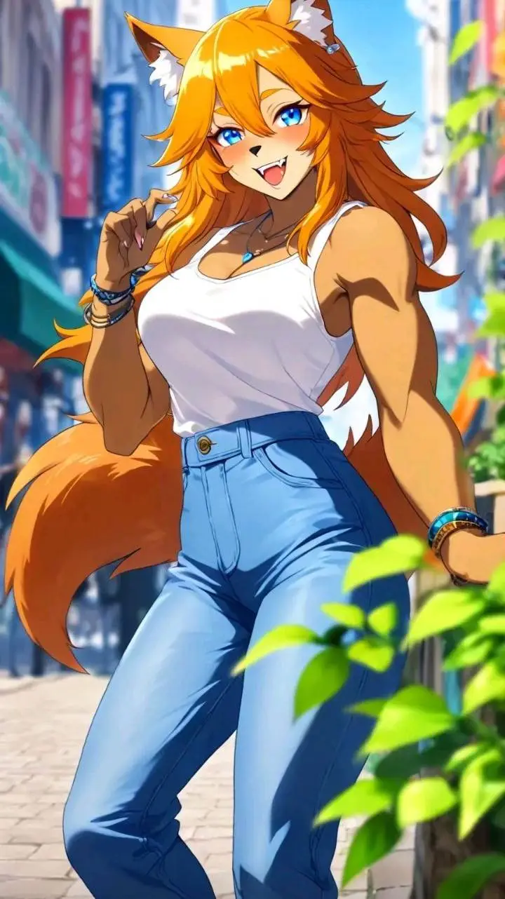 ai character: Angela  background