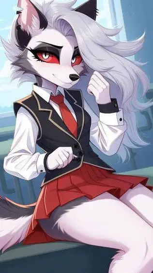 ai character: Loona Hellhound  background