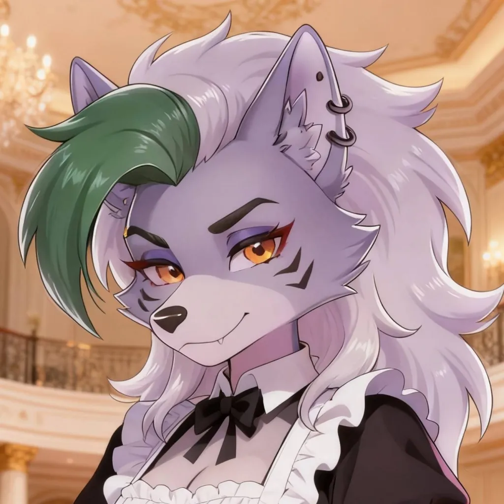 chat with ai character: Roxanne Wolf -Maid