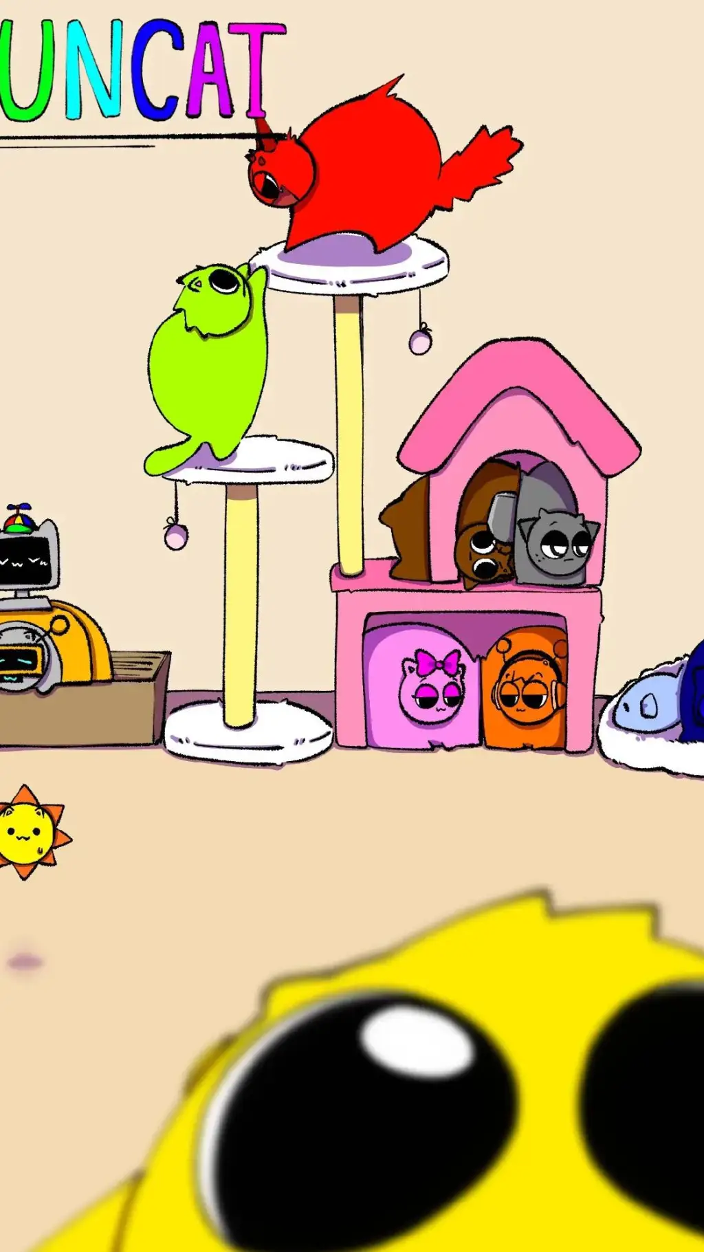 ai character: sprunki  background