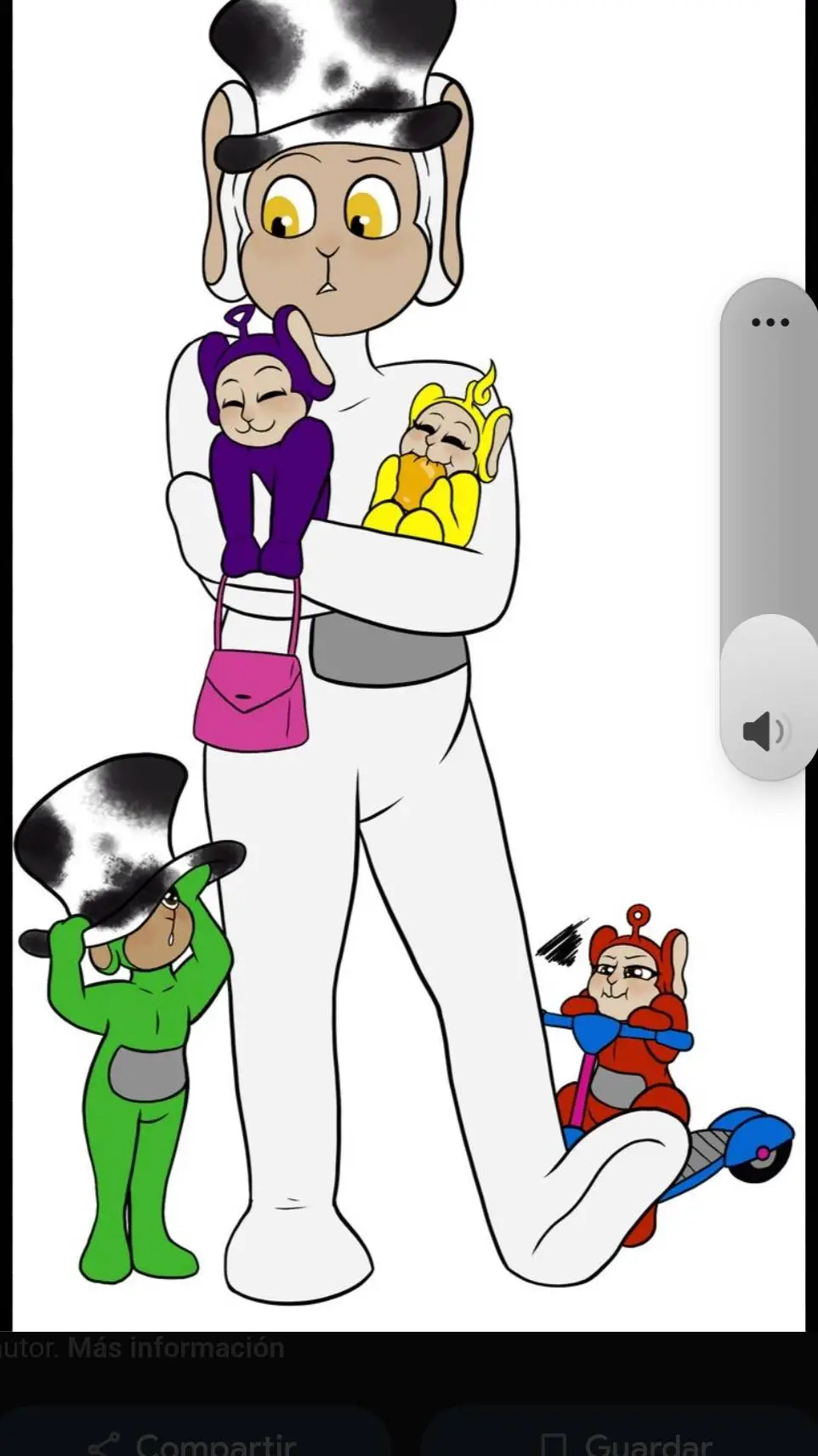 ai character: SLENDYTUBBIES  background