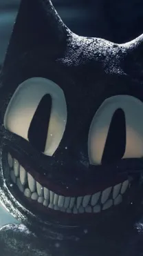 ai character: Cartoon cat  background