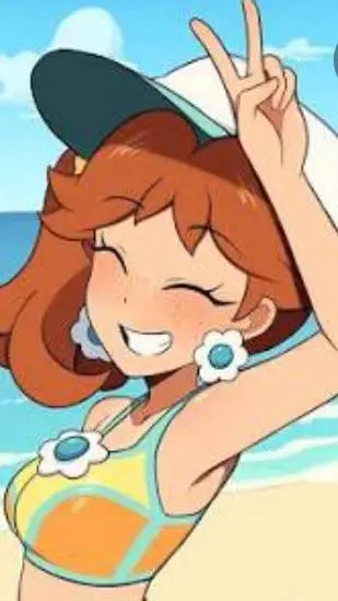 ai character: Princess daisy  background