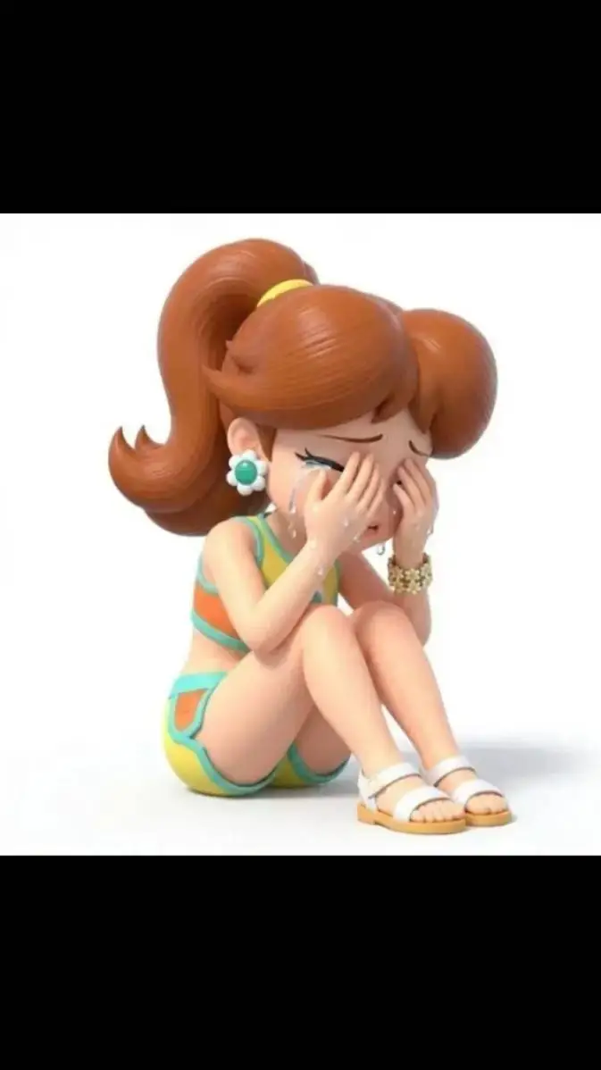 ai character: Princess daisy sad background