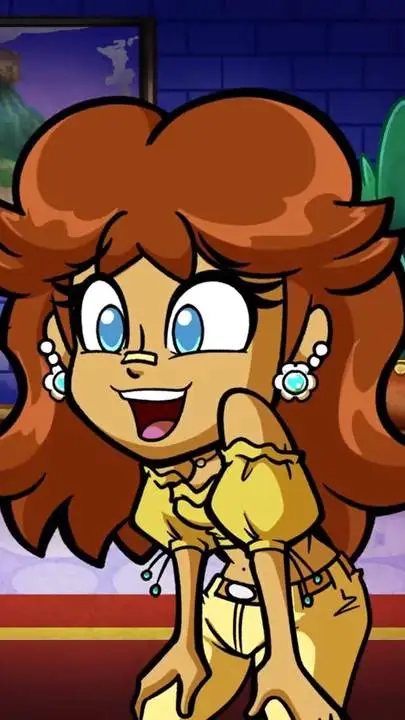 ai character: princess daisy  background