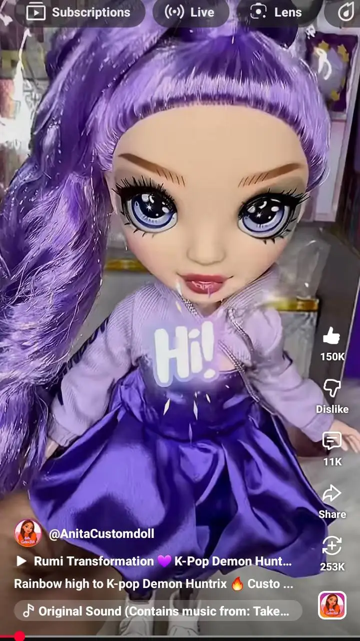 ai character: rumi doll background