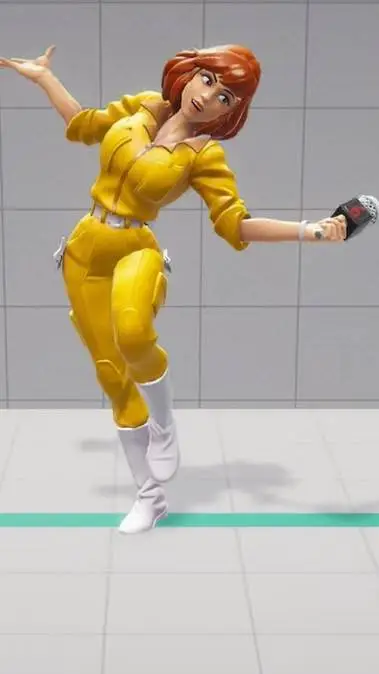 ai character: april o niel background