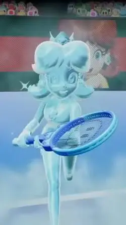 ai character: princess daisycold background