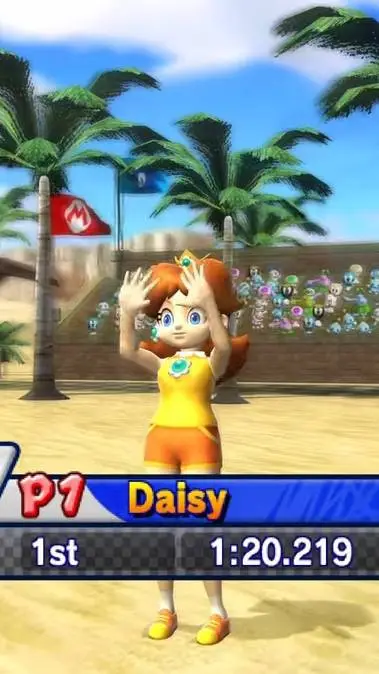 ai character: princess daisy  background