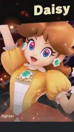 ai character: princess daisy  background