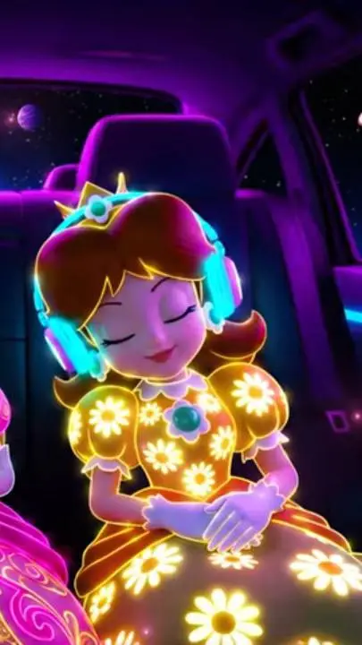 ai character: princess daisy  background