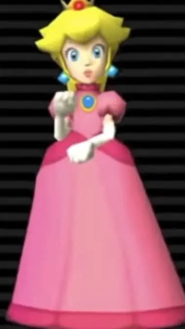 ai character: princess peach  background