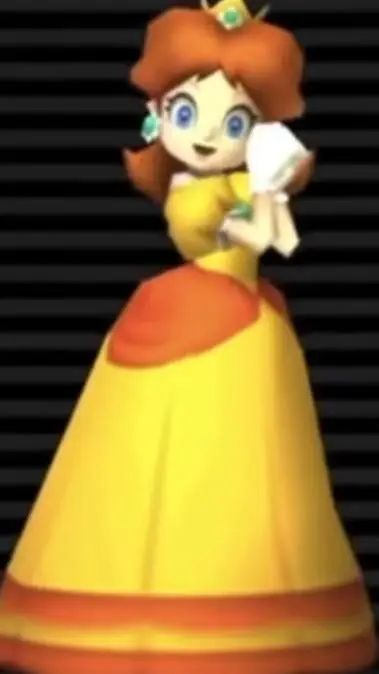 ai character: princess daisy  background