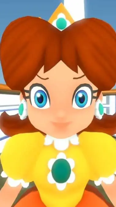 ai character: princess daisy  background