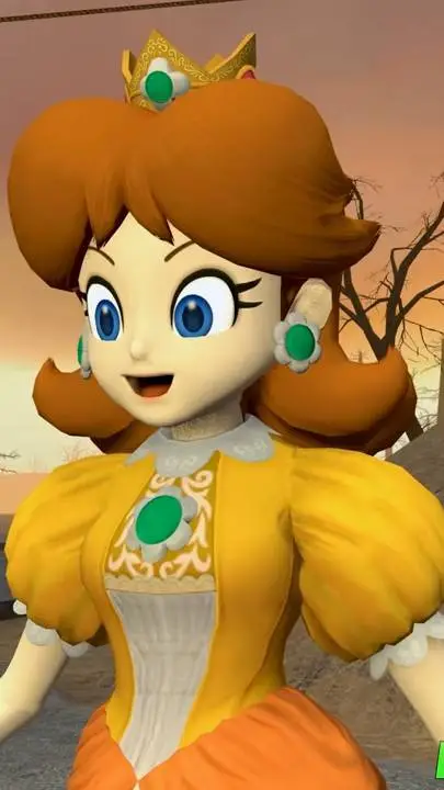 ai character: princess daisy  background