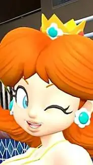 ai character: princess daisy  background