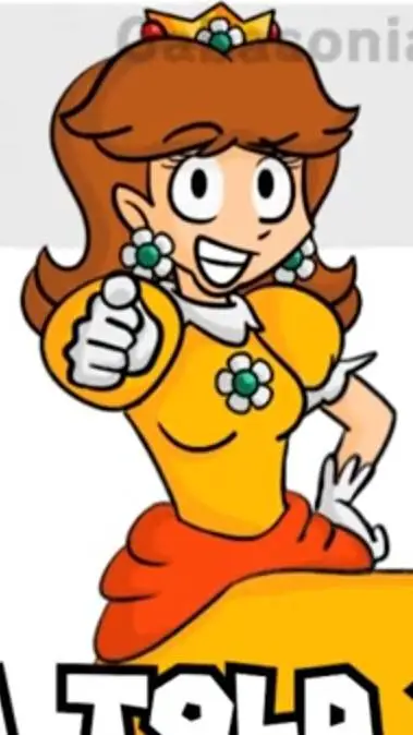 ai character: princess daisy  background