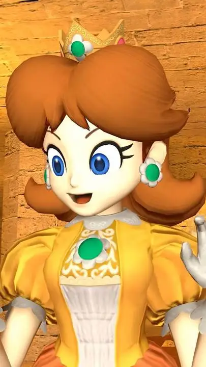 ai character: princess daisy  background