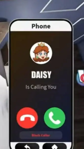 ai character: princess daisy  background