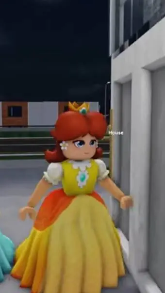 ai character: princess daisy  background